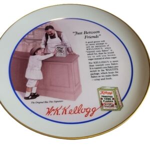 KELLOGGS 1993 plate Just Between Friends Kellogg’s Nostalgia Collection vintage